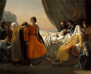 De dood van Sint Louis door Ary Scheffer