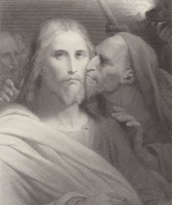 De kus van Judas door Ary Scheffer