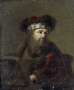 Portret van een rabbijn, na 1716 (olieverf op paneel)