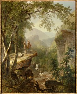 Broederschap van de Geest. De schilder Thomas Cole (1801-1848) en de dichter William Cullen Bryant (1794-1878) in een romantisch landschap door Asher Brown Durand