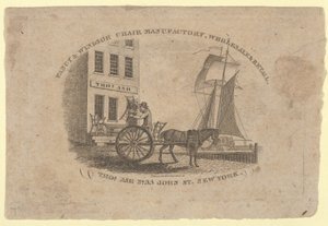 Fancy & Windsor Chair Manufactory, Groothandel & Detailhandel, Thomas Ash, No. 33 John Street, New..., 1817