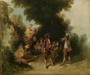 Mannelijkheid, naar Nicholas Lancret door Asher Brown Durand