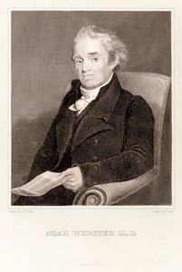 Noah Webster: Amerikaanse lexicograaf (gravure) door Asher Brown Durand