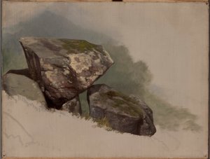 Studie van een rots door Asher Brown Durand