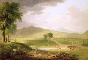 Uitzicht op Rutland, Vermont, 1840 door Asher Brown Durand