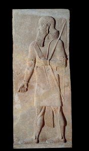 Strijder in wapenrusting uit het hof van het paleis van de koning van Assyrië Sargon II