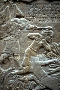 Ashurbanipal bij de Slag om Til-Tuba, 650-620 v.Chr.