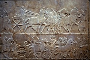 Ashurbanipal bij de Slag om Til-Tuba