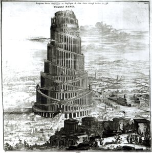 De toren van Babel, 1679 (gravure)