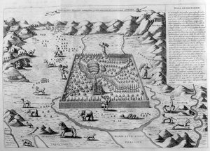 Het aardse paradijs, 1675 door Athanasius Kircher