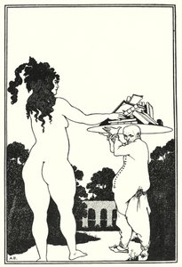 Boekplaat van Aubrey Beardsley (gravure)