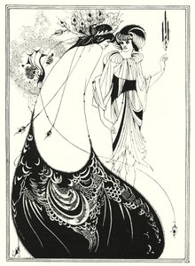 De Pauwenrok (gravure) door Aubrey (after) Beardsley