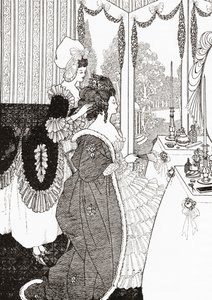 De Toilette na Aubrey Beardsley. Uit Illustrierte Sittengeschichte vom Mittelalter bis zur Gegenwart door Eduard Fuchs, gepubliceerd in 1909. door Aubrey (after) Beardsley