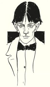 Een portret van Aubrey Beardsley door hemzelf door Aubrey Beardsley