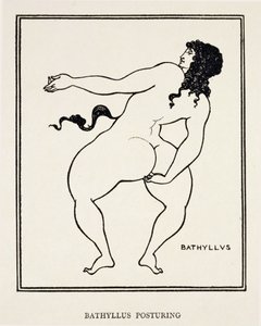 Bathyllus, Romeinse danser en pantomimusartiest door Aubrey Beardsley
