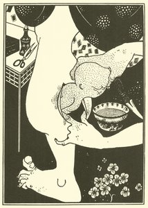 Geboorte van het kalf van het been door Aubrey Beardsley