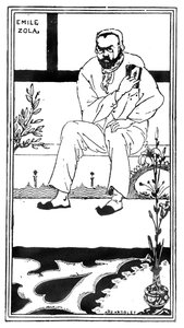 Emile Zola, 1893 door Aubrey Beardsley