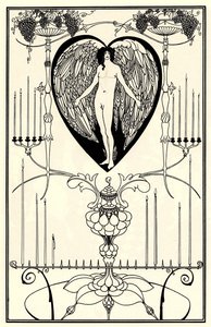 Illustratie voor The Mirror of Love door Marc-André Raffalovich, 1895 door Aubrey Beardsley