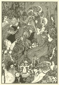 De grot van Spleen door Aubrey Beardsley