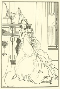 Het Coiffing door Aubrey Beardsley