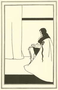 De val van het huis Usher door Aubrey Beardsley