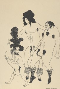 De Lacedaemonische ambassadeurs, voor De Lysistrata van Aristophanes, ca. 1926 door Aubrey Beardsley