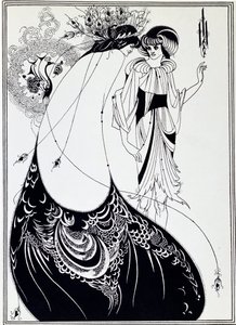 De Pauwenrok. Illustratie van Salome door Oscar Wilde door Aubrey Beardsley