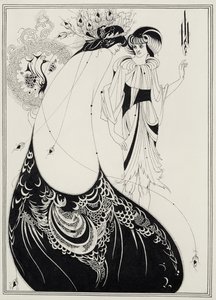De Pauwenrok, illustratie voor de Engelse editie van `Salome door Oscar Wilde (1854-1900) 1893 door Aubrey Beardsley