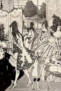 De Roof van de Lok. Alexander Pope. Pentekening, 1896, 1923 door Aubrey Beardsley
