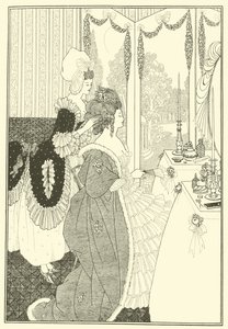 De toilet door Aubrey Beardsley