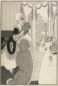 De toilet, uit The Rape of the Lock door Alexander Pope, ca.1895-96 (pen en inkt)