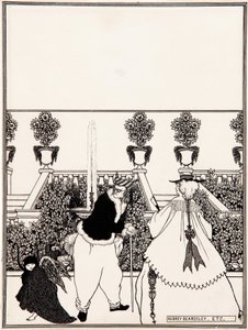 Het verdrijven van Cupido uit de tuin (voorbereidende tekening voor het omslagontwerp van 