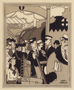 Een Londens spoorwegstation door Aubrey Hammond