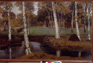 Landschap door Overbeck, Fritz door August Overbeck