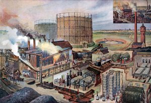 Gasfabriek, ca. 1880
