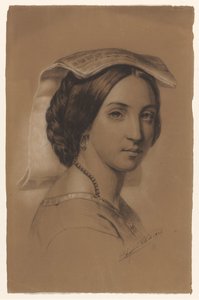 Italiaanse vrouw door August Allebe