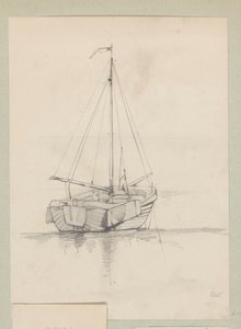 Zeilschip door August Allebe