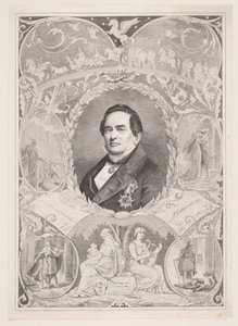 Adam Oehlenschläger. Herdenkingsblad door August Edward Adolf Heimburger