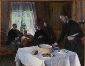 De tafel dekken door August Eiebakke