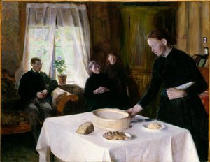 De tafel dekken door August Eiebakke