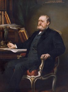 Dr. Karl von Stremayr, president van het Hooggerechtshof door August Eisenmenger