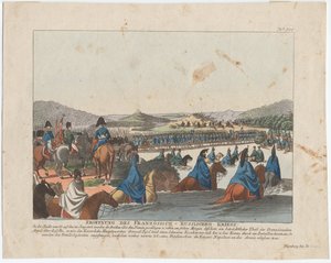 Het Begin van de Franse Invasie van Rusland door August Friedrich Andreas Campe