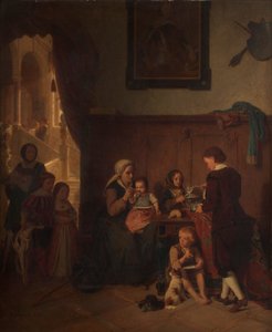 Verzorging van een arme familie