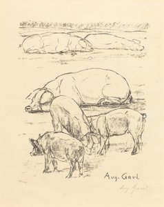 Varkens door August Gaul