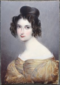 Miniatur, August Grahl, onbekend Dame 1, Ivory