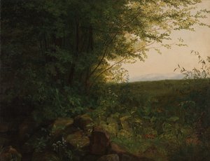 Aan de Rand van het Bos, ca. 1820 door August Heinrich