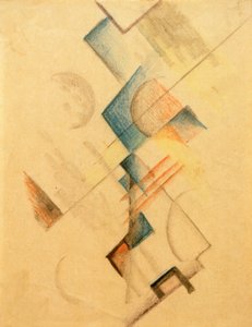 Kleurige vormen (abstracte vormen) door August Macke