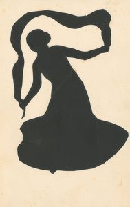 Vrouw met lint door August Macke