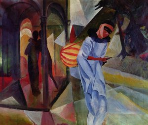 Pierrot door August Macke