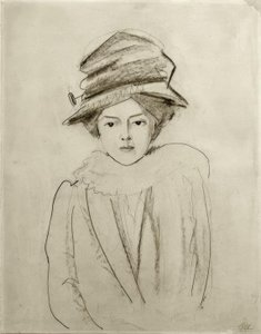 Portret van Elly Jost door August Macke